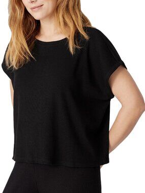 Eileen Fisher Ribbed Organic Cotton Blend Square Top XL NWT